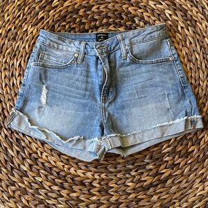 Just Black Light Blue Jean Shorts